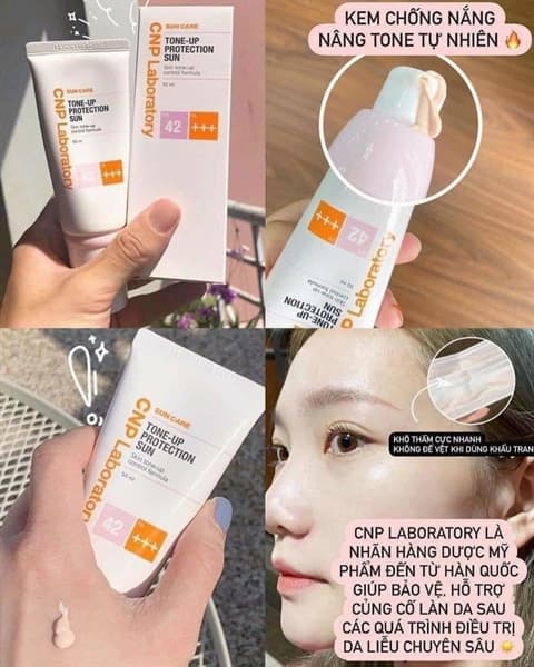 Kem Chống Nắng cho da nhạy cảm CNP Laboratory Tone-Up Protection Sun SPF42 50ml- Hàn Quốc